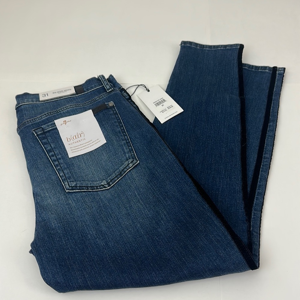 7 for all mankind bair the ankle skinny super skinny size 31 new with tags